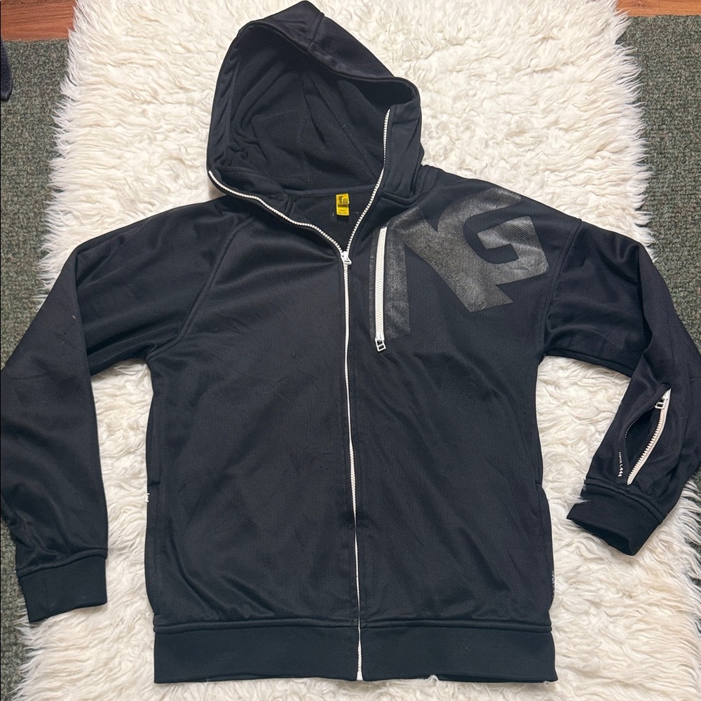 Analog Transpose, True Black Hoody